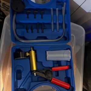 Vacuum Pump Kit with Red Handles